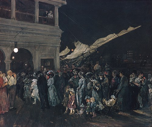 A North River Recreation Pier, 1905, Jerome Myers