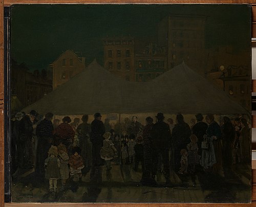 The Mission Tent, 1906, Jerome Myers