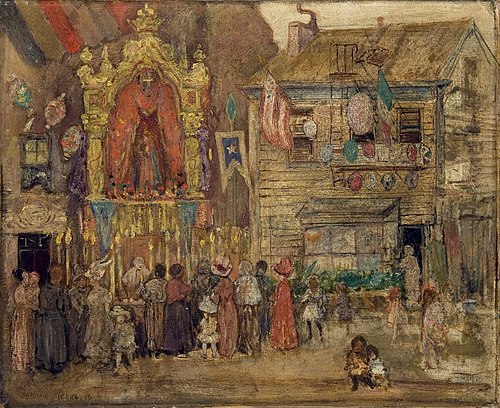 Street Shrine, 1915, Jerome Myers