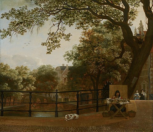 View of the Herengracht in Amsterdam, 1690, Hendrick ten Oever