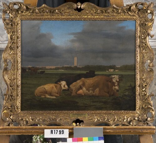 Landschap met koeien bij Zwolle, 1685, Hendrick ten Oever