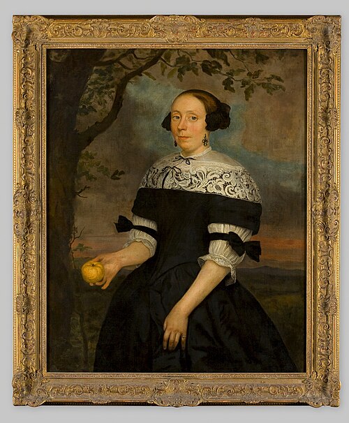 Portret van een onbekende vrouw, 1677, Hendrick ten Oever