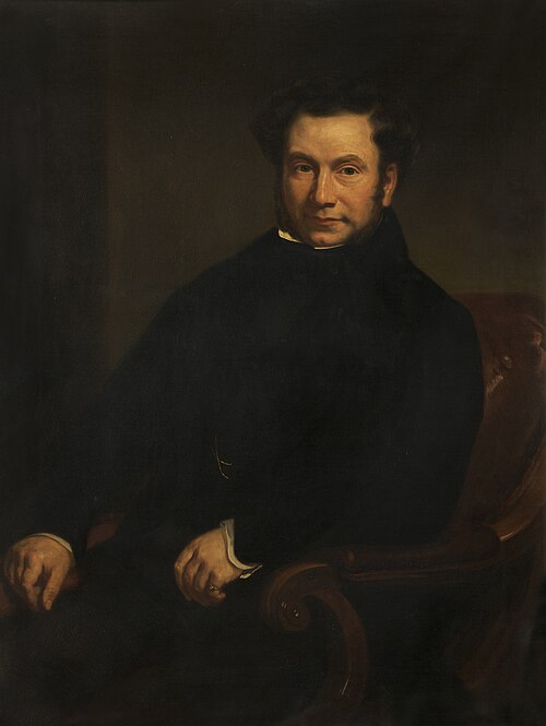 Portrait of Benjamin Hick, engineer, 1836, George Patten