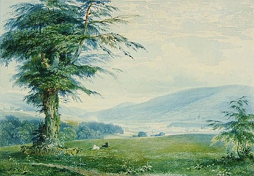 View from Gwaelod-y-Garth, 1850, Penry Williams