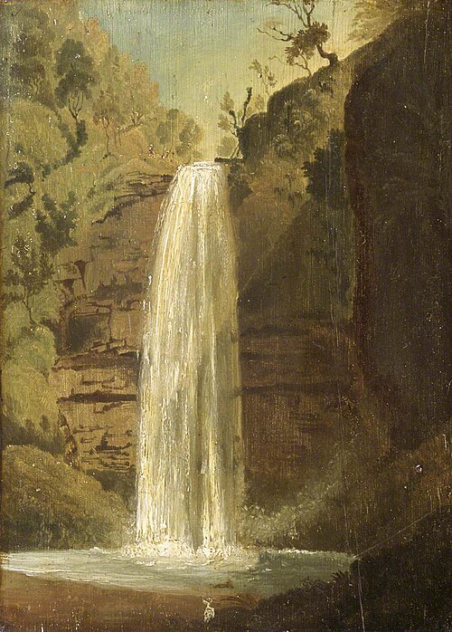 Sgwd yr Henryd, Vale of Neath, 1819, Penry Williams