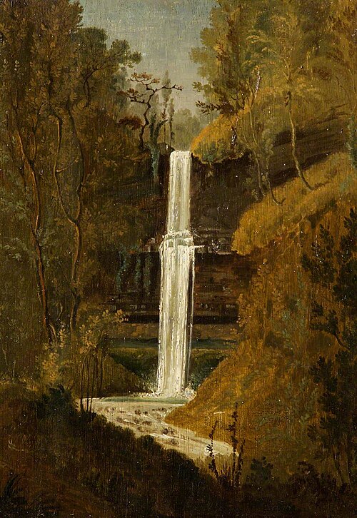 Ysgwd or Scwd Fall, Neath Valley, 1819, Penry Williams