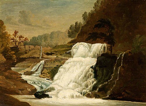 Waterfall in the Neath Valley, 1819, Penry Williams