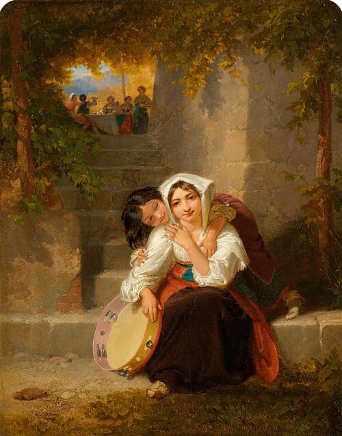 Italian Playmates, 1830, Penry Williams