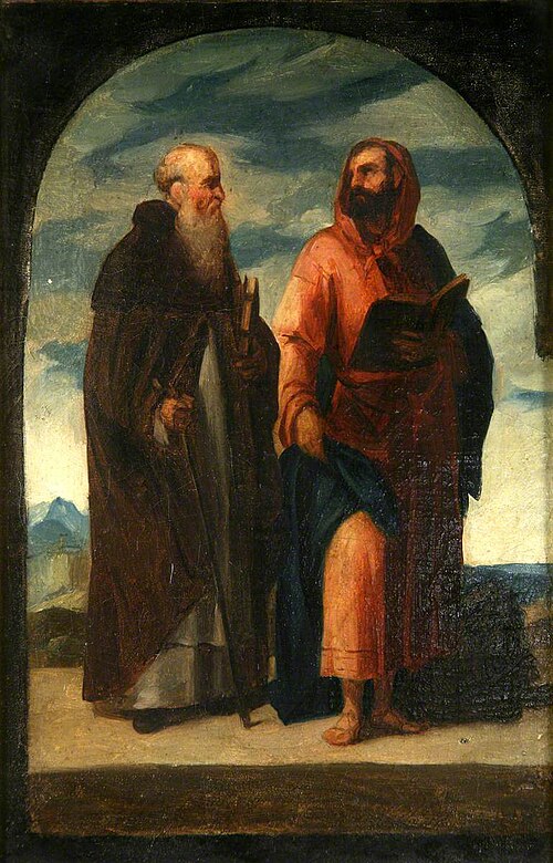 Two Saints (after Albertinelli), 1827, Penry Williams