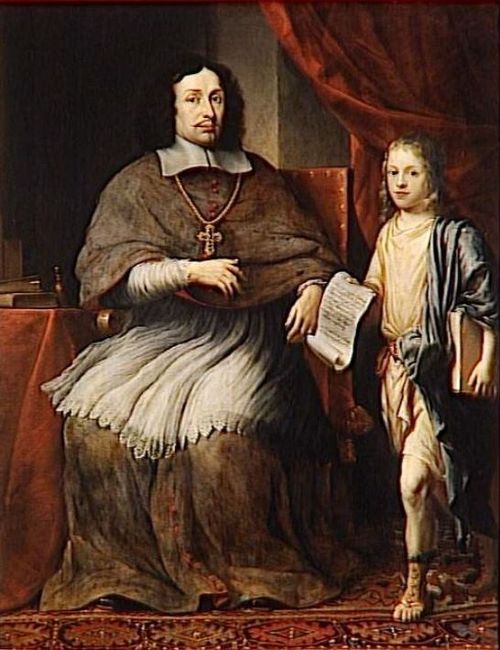 Le jeune Hendrick Daemen présentant sa thèse de théologie, 1669, Nicolaes Roosendael