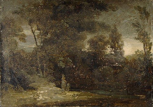 Figure by a wooded Stream, 1810, Joshua Shaw