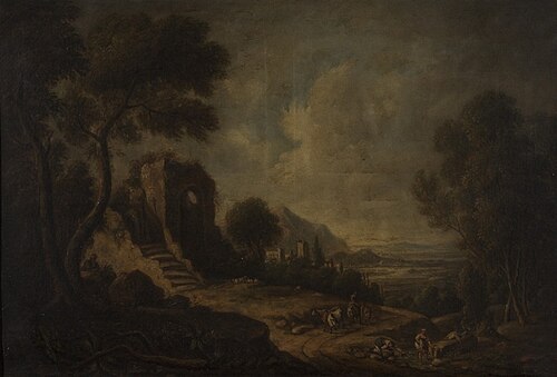 Landscape with Ruined Castle, , Joshua Shaw