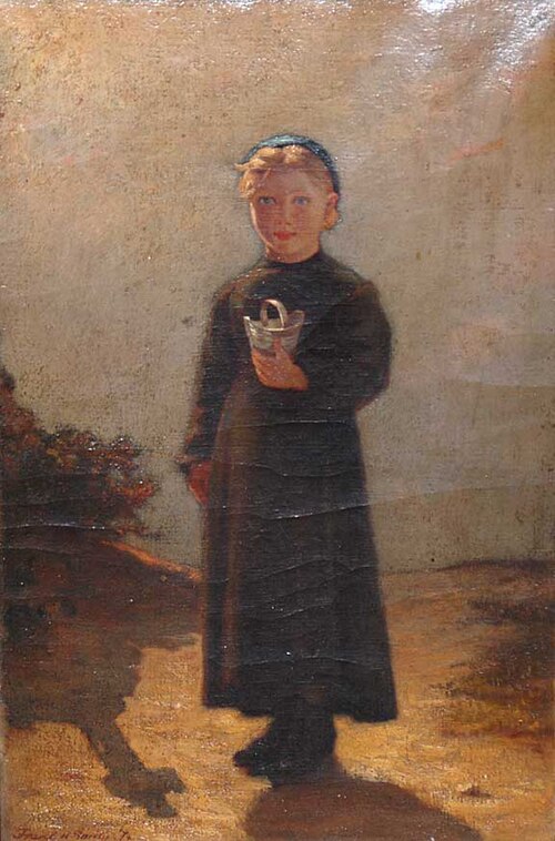 Girl standing with small bucket, , Frank Hill Smith