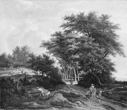 The Road to the Fenced-in Area, 1656, Adriaen Hendriksz Verboom