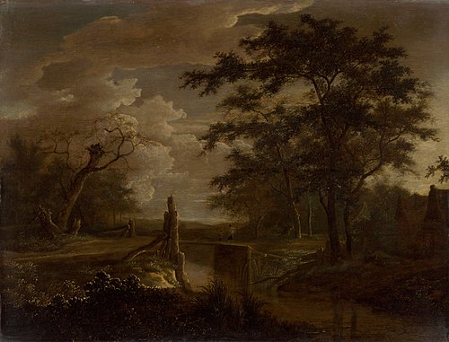 Landscape with River and Bridge, 1654, Adriaen Hendriksz Verboom