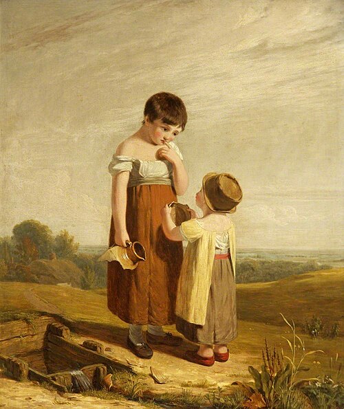 The Broken Pitcher, 1815, William Frederick Witherington