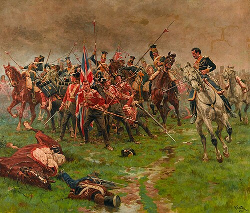 The Flag, Albuhera, 16 May 1811, 1912, William Barnes Wollen