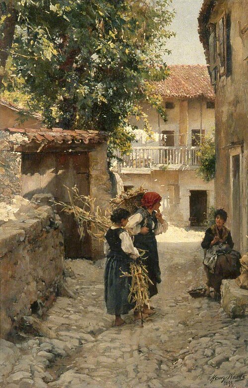 Street in Venetia, 1891, Henry Woods