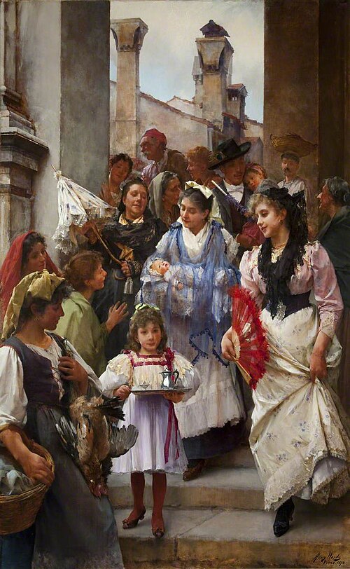 A Venetian Christening Party, 1896, Henry Woods