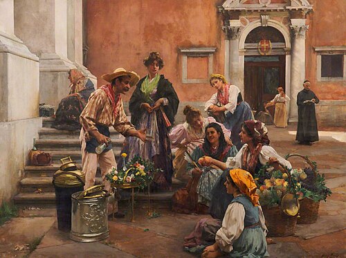 Venetian Water Seller, 1902, Henry Woods