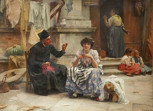 The Admonition, 1907, Henry Woods