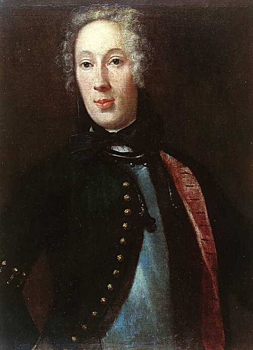 Porträt des Adam Gustav von Ulrich (1710-1767), 1731, Johann Heinrich Wedekind