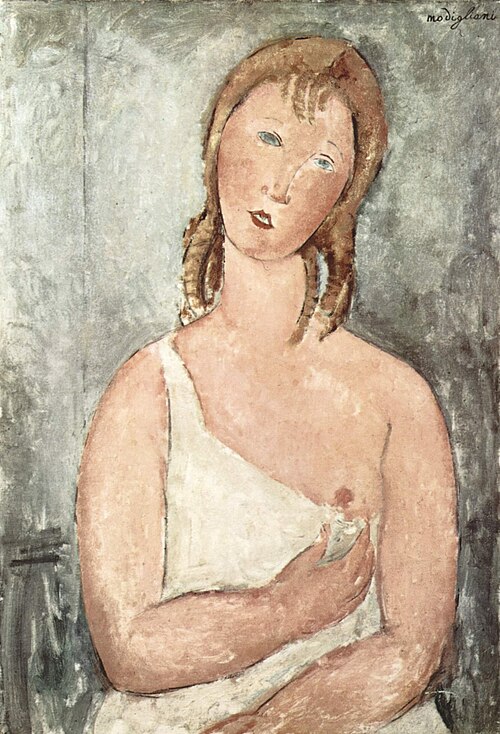 Fille dans la chemise, 1918, Amedeo Modigliani
