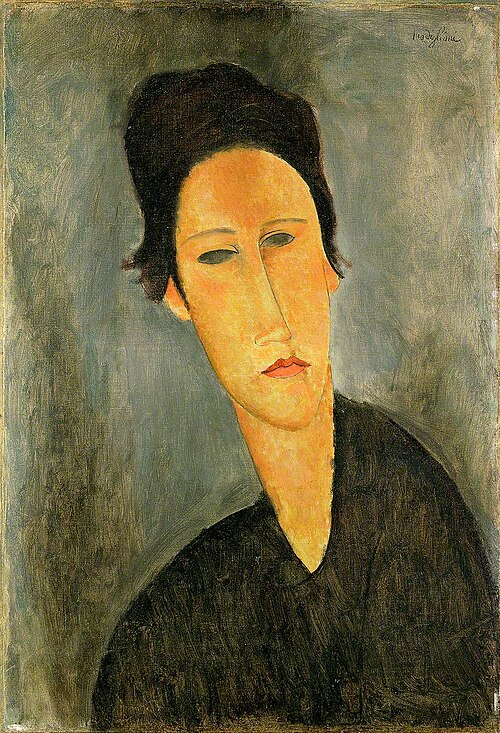 Head of a Woman (Anna Zborowska), 1918, Amedeo Modigliani