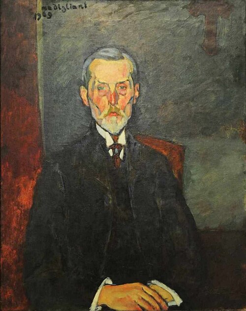 Jean-Baptiste Alexandre au crucifix, 1909, Amedeo Modigliani