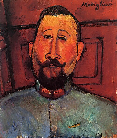 Dr. Deveraigne - Le beau major, 1917, Amedeo Modigliani