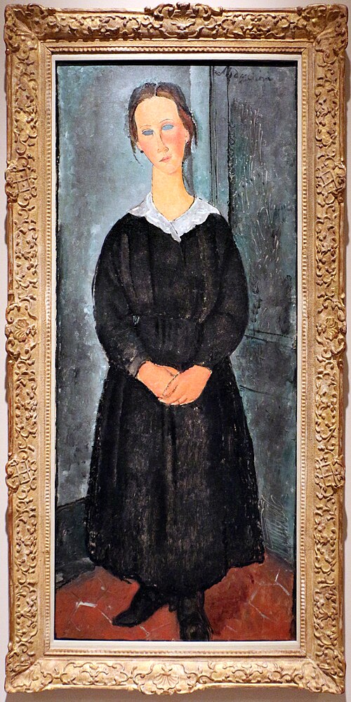 la jeune bonne (la cameriera), 1918, Amedeo Modigliani