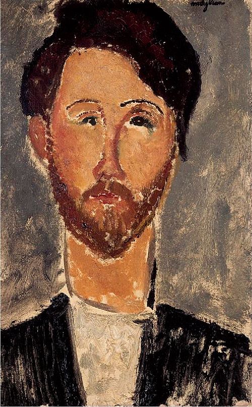 Portrait of Leopold Zborowski, 1917, Amedeo Modigliani
