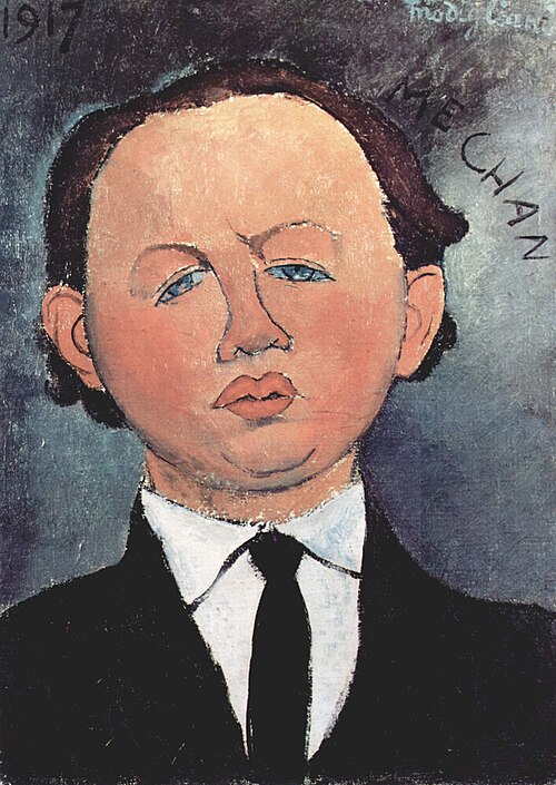 Porträt des Oscar Miestchaninoff, , Amedeo Modigliani