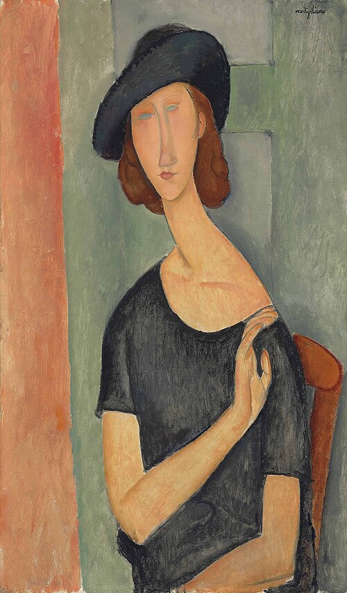 Jeanne Hebuterne (au chapeau), 1919, Amedeo Modigliani