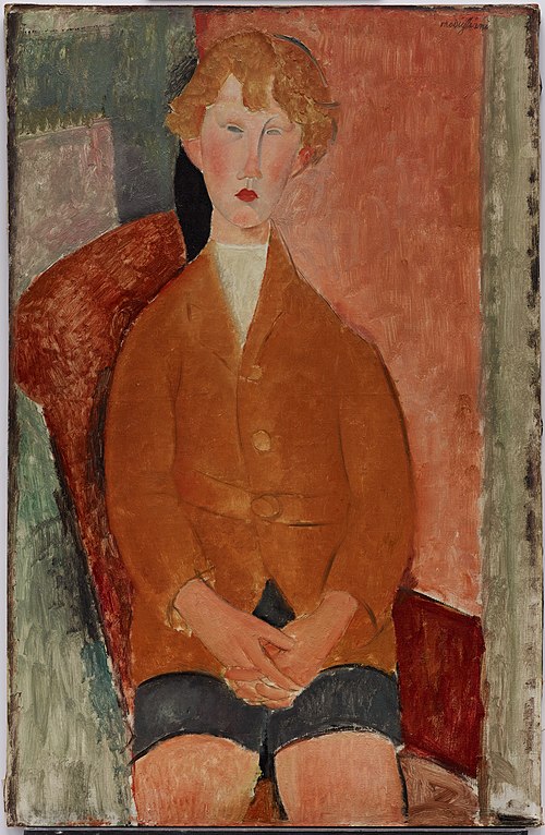 Garçon en short, 1918, Amedeo Modigliani