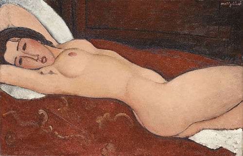 Reclining Nude, 1917, Amedeo Modigliani
