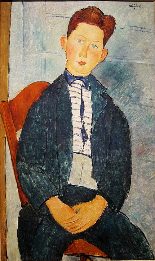 Boy in a Striped Sweater, 1918, Amedeo Modigliani