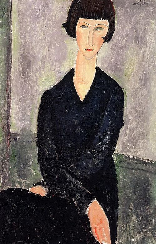 The Black Dress, 1918, Amedeo Modigliani