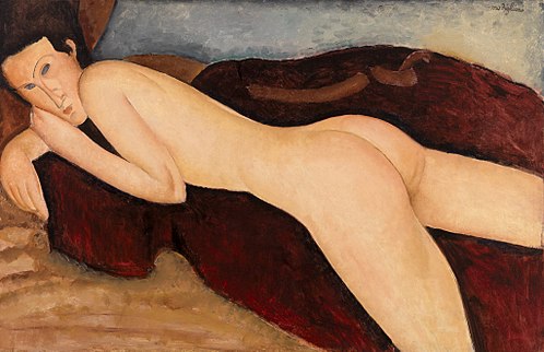 Nu couché de dos, 1917, Amedeo Modigliani