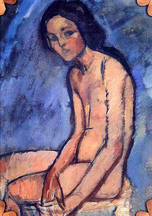 Nu assis, 1909, Amedeo Modigliani