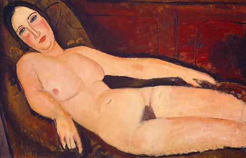 Nude on a Divan, 1918, Amedeo Modigliani