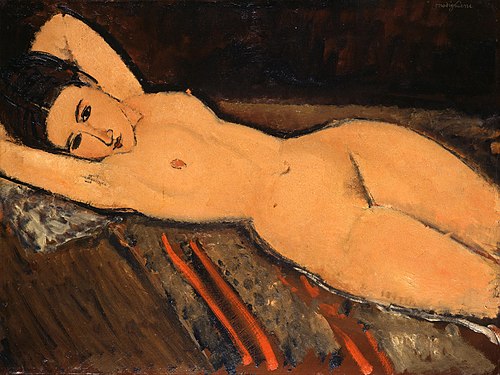 Nu couché, 1916, Amedeo Modigliani