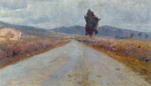 La route toscane, 1898, Amedeo Modigliani