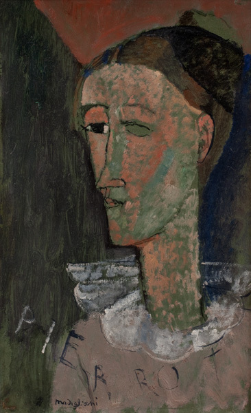 Self-Portrait as Pierrot, 1915, Amedeo Modigliani