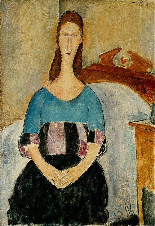 Portrait de Jeanne Hebuterne assise, 1918, Amedeo Modigliani
