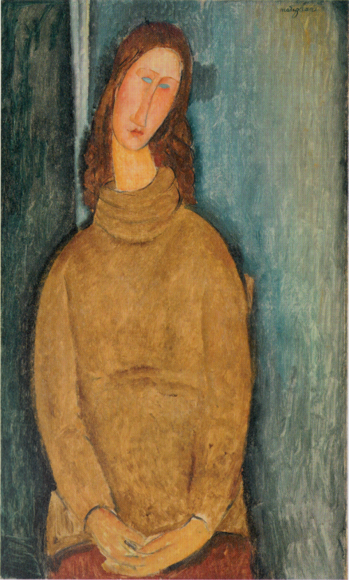 Jeanne Hébuterne au chandail jaune, 1919, Amedeo Modigliani