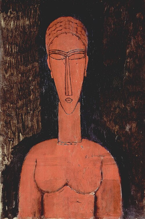 Le grand buste rouge, 1913, Amedeo Modigliani