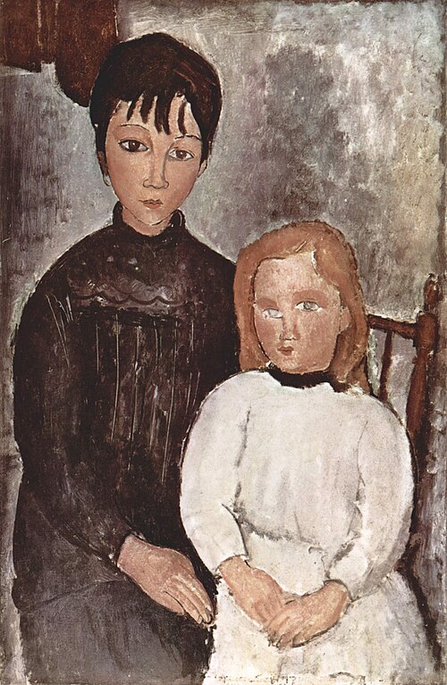 Deux Filles, 1918, Amedeo Modigliani