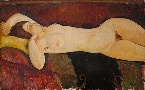 Reclining Nude, 1917, Amedeo Modigliani