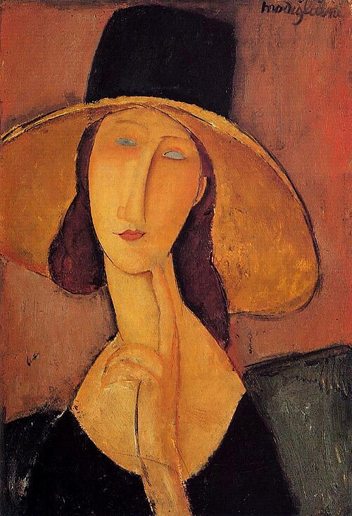 Jeanne Hébuterne au grand chapeau, 1918, Amedeo Modigliani
